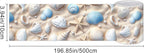 HOMETITUTE Wallpaper Border Peel and Stick Coastal Seashell Texture Decorative - Image 3