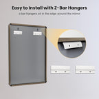 LOAAO 20”X30” Bronze Bathroom Mirrors - Image 6