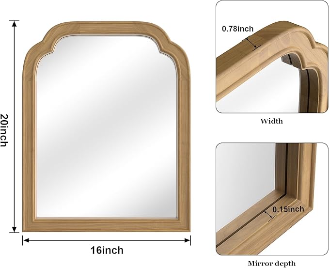 WallBeyond Wood Frame Wall Mirror Decor - Image 6