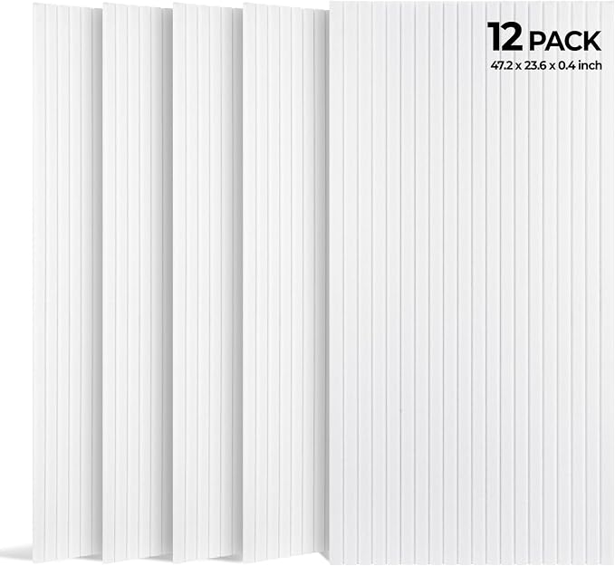 SODOCT 12 Pack Large Acoustic Panels, 47.2" X 23.6" X 0.4" Sound Proof Panels by SODOCT