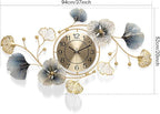 Large Metal Wall Clocks with Led Light, Silent Creative Decorative Clock - Image 3