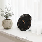 mooas Flatwood Black Wall Clock - Image 7