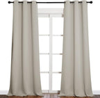 NICETOWN Room Darkening Curtain Panels 90 inches Long, Privacy Draperies - Image 2