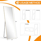 Mirror Full Length, Upgraded 16"x59" Body Wall Mirrors - Image 7