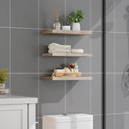 RALGEND Floating Shelves for Wall, 1.5" Thick Wall Shelf Set of 3 - Image 2