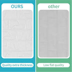 40 PCS 3D Wall Panels Peel and Stick Faux Foam 11.8"*11.8" White Brick Wallpaper - Image 6