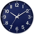 HZDHCLH Navy Blue Wall Clocks Battery Operated, 12 inch Silent Non Ticking by HZDHCLH
