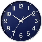 HZDHCLH Navy Blue Wall Clocks Battery Operated, 12 inch Silent Non Ticking by HZDHCLH
