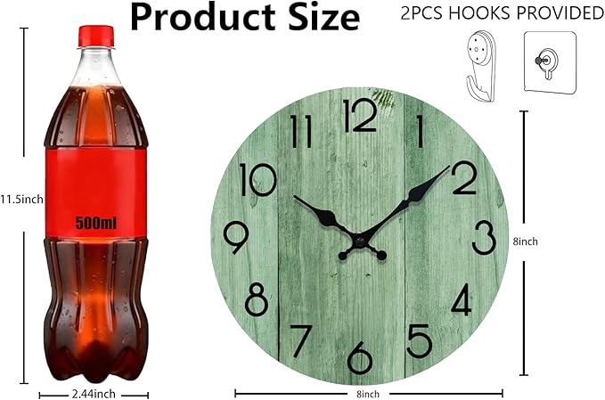 Wall Clock, Modern Wall Clocks Battery Operated, Silent Non Ticking Clock - Image 3