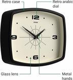 JONES CLOCKS® Movie wall Clock | Retro Rectangular Clock | 10 inch | Black | - Image 6