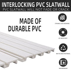 FRAYSCENT Slat Wall Paneling Garage Slat Wall Storage Systems Slatwall Panels - Image 2