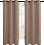 NICETOWN Short Window Treatment Thermal Insulated Solid Grommet Blackout - Image 2