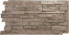 EverStone Acadia Ledge Faux Stone Panel, Soft Ash Color by EkenaMillwork