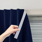 Thermal Blackout Curtains with Self-Adhesive Tape, No Rod No Drill Easy Install by Sovtfides