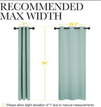 NICETOWN Window Curtain Panels, Thermal Curtains Insulated Solid Grommet - Image 7