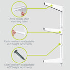 Delta Minimalistic White Shelf Brackets Cycle, Holds Up to 480 lbs, Modern - Image 4