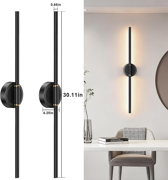 Battery Operated Wall Sconces Set of 2, Dimmable 8000mAh Rechargeable Wall - Image 9
