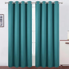 LEMOMO Blackout Curtains 52 x 120 Inch Long Sea Teal Curtains Set of 2 Panels by Lemomo
