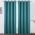 LEMOMO Blackout Curtains 52 x 90 Inch Long Sea Teal Curtains Set of 2 Panels by Lemomo