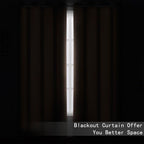 LEMOMO Cappuccino Blackout Curtains 42 x 54 Inch Length Set of 2 Panels Grommet - Image 3