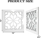 Set of 2 Boho Square Wall Mirrors - Image 2