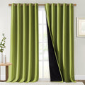 NICETOWN Full Shading Curtains for Windows, Fresh Green, 62 inches W x 95 by NICETOWN
