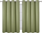 LEMOMO Sage Green Thermal Blackout Curtains/52 x 45 Inch/Set of 2 Panels Room - Image 2