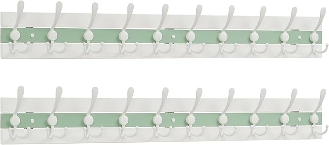 SKOLOO Coastal Coat Rack Wall Mount-38-1/8 Beach House Entryway Wooden Coat Hook by SKOLOO