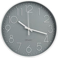 Wall Clock 10 Inch Non-Ticking Silent Modern Simple Style Round Decor Clock by BAKBRAND