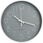 Wall Clock 10 Inch Non-Ticking Silent Modern Simple Style Round Decor Clock by BAKBRAND