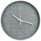 Wall Clock Non-Ticking Silent Modern Simple Style Round Decor Clock by BAKBRAND