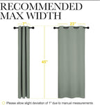 NICETOWN Bedroom Curtain Panels Blackout Draperies, Thermal Insulated Solid - Image 7