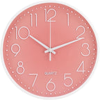 Wall Clock Non-Ticking Silent Modern Simple Style Round Decor Clock by BAKBRAND