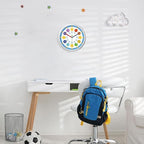 XFM Large Kids Wall Clock 16 Inch Silent Non Ticking Quartz Battery Operated - Image 5