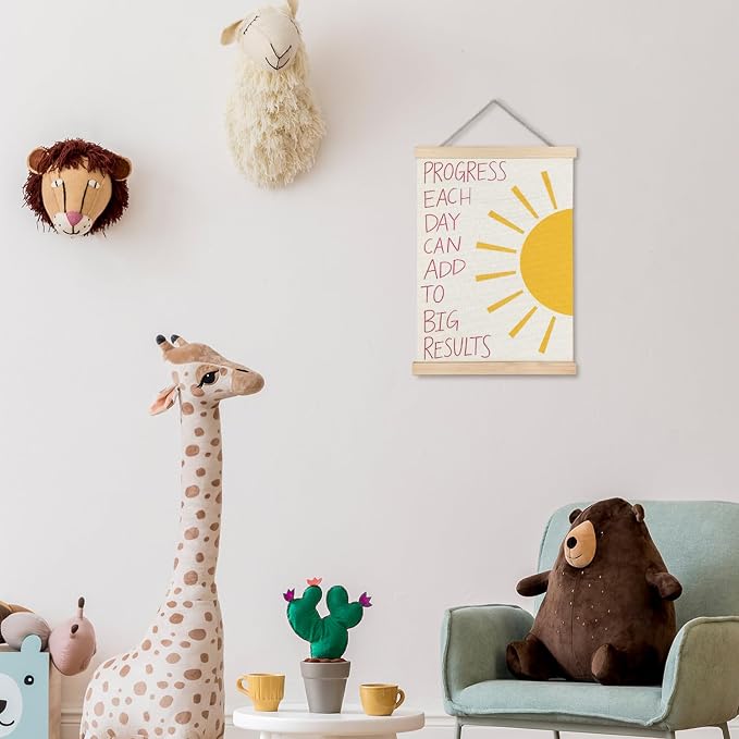 Supwhd Nursery Positive Affirmations Wall Decor, Inspirational Add Up to Big - Image 4