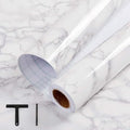 practicalWs White/Grey Marble Contact Paper 23.6" x 118", Marble Wallpaper Peel by practicalWs