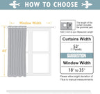 ChrisDowa Blackout Curtains 45 inches Long - Image 5