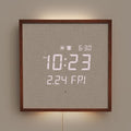 mooas Wooden Frame LED Silent Wall Clock by mooas