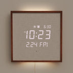 mooas Wooden Frame LED Silent Wall Clock by mooas