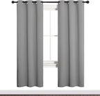 NICETOWN Silver Grey Blackout Curtain Panels - Image 2
