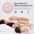 HZDHCLH 10 inch Small Wall Clocks Battery Operated, Silent No Ticking Clock - Image 6