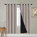Yakamok 100% Blackout Curtains 72 Inches Long, 2 Thick Layers Heat and Full by Yakamok