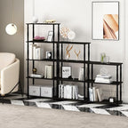Furinno Turn-N-Tube 4-Tier Multipurpose Shelf Display Rack, Classic Tubes - Image 2
