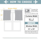 ChrisDowa Small Window Curtains 24 inches Long - Image 5