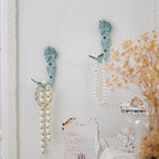 SOFFEE DESIGN 2pcs Mermaid Shape Metal Wall Coat Hooks, Farmhouse Decoration - Image 3