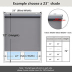 AOSKY Cordless Roller Shades Blackout Blinds - Image 5
