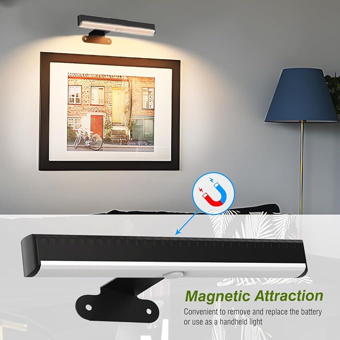 6Pack Wireless Picture Light for Wall Battery Operated Wall Sconces - Image 3