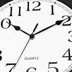Foxtop 14 Inch Wall Clock Battery Operated Silent Non-Ticking Round Classic - Image 8