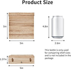 Fixwal Floating Shelves for Wall, Rustic Wood Small Wall Mounted Shelves for - Image 3