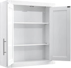 Crosley Furniture Savannah 3-Piece Wall Storage Cabinet, Cabinets - Image 5